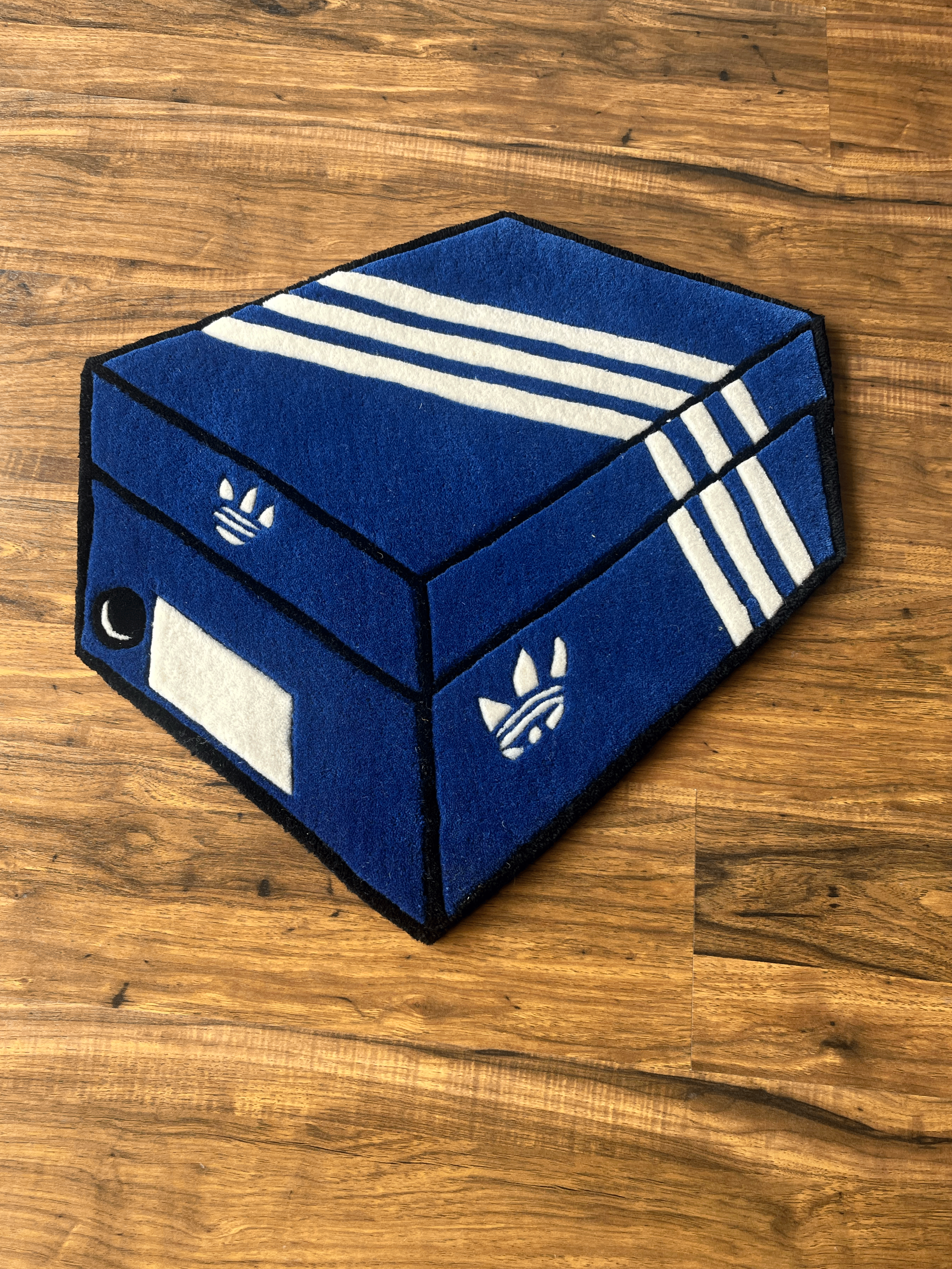 Adidas Shoe Box Hand Tufted Rug by The Drip Co.