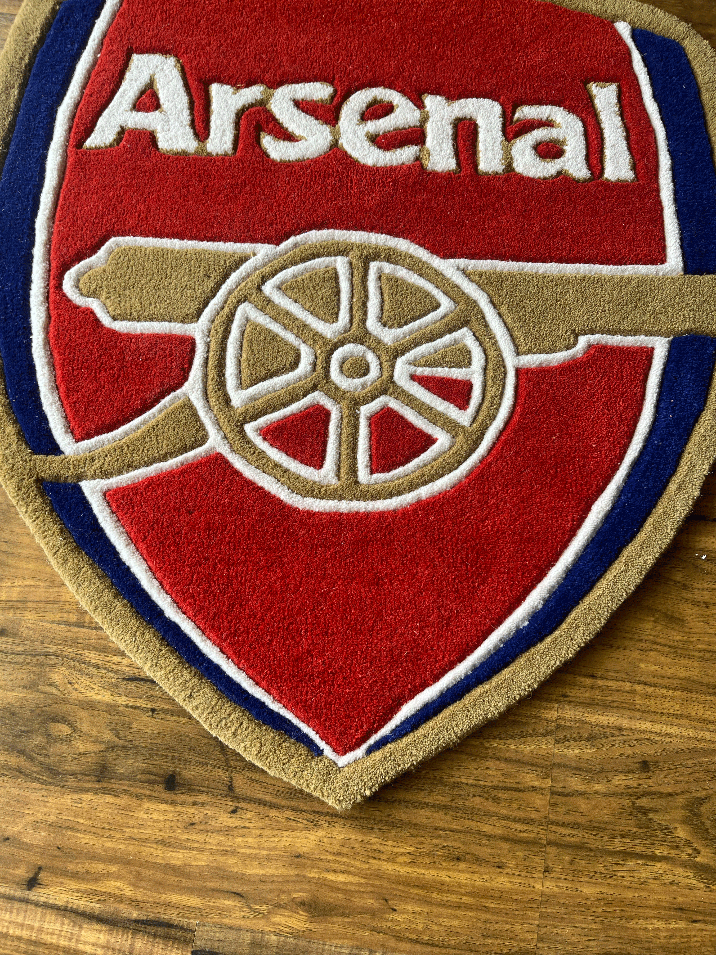 Arsenal Football Club Hand Tufted Rug by The Drip Co.