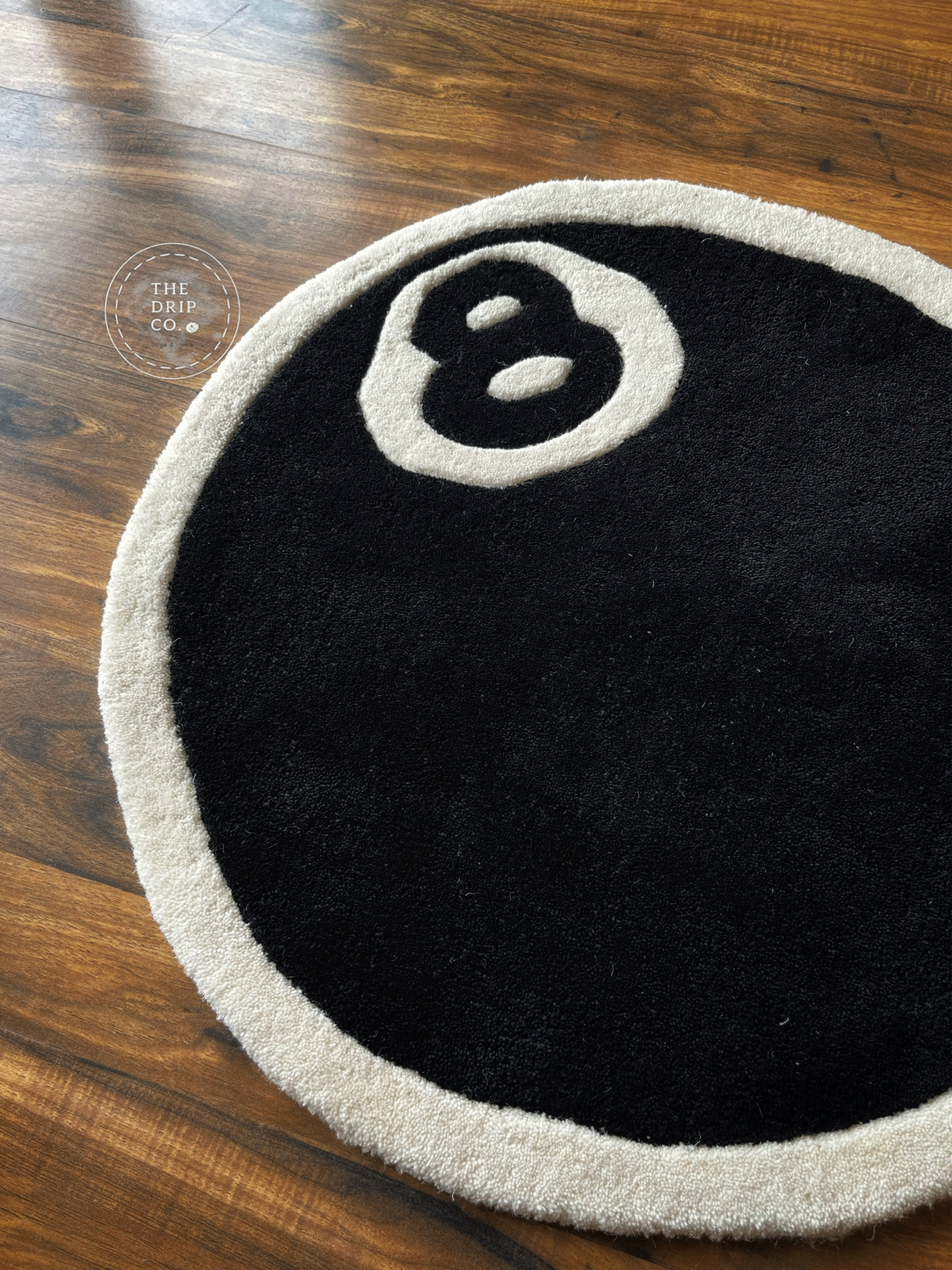 8 Ball Hand Tufted Rug by The Drip Co.