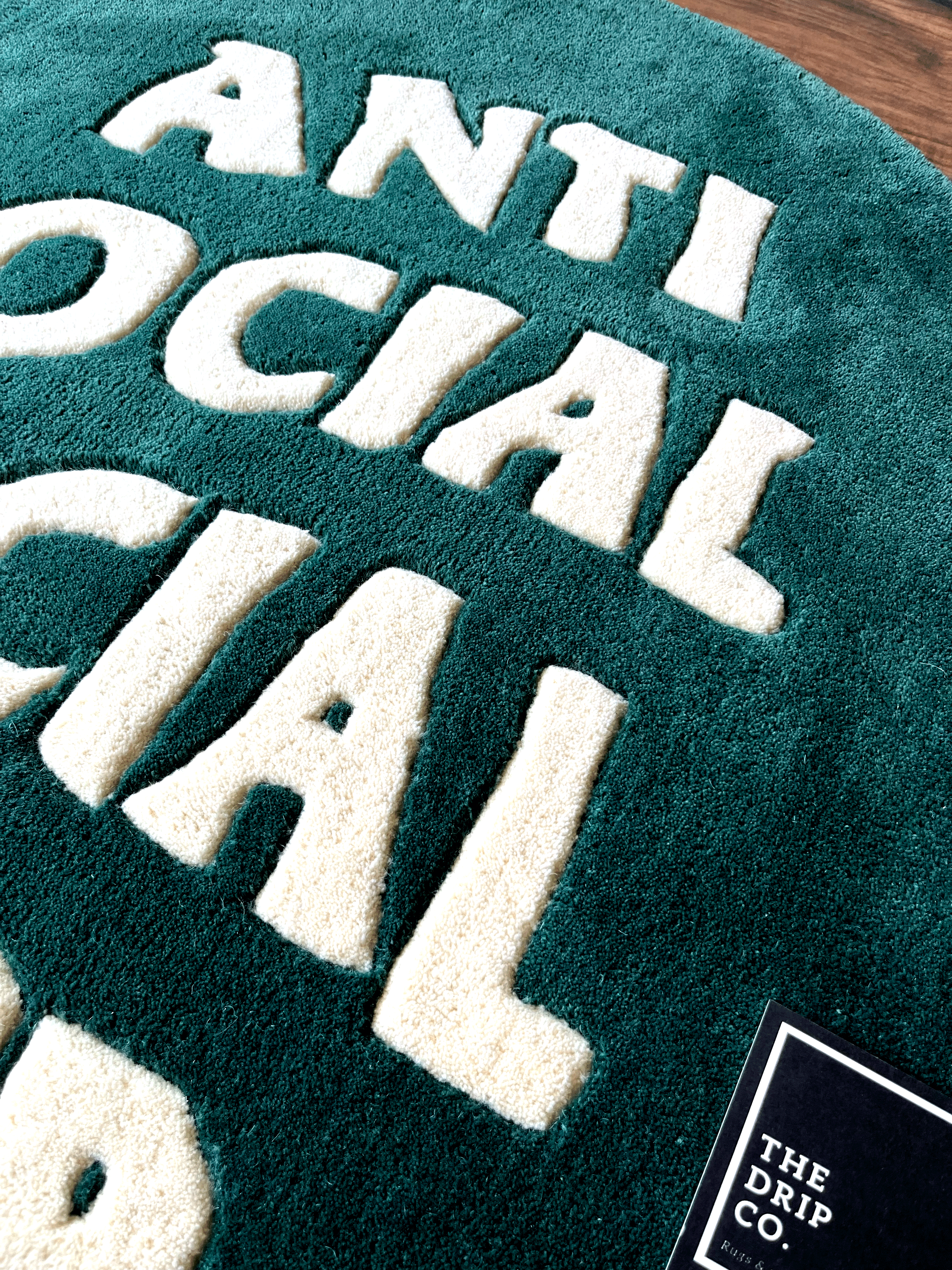 Anti-Social Social Club Hand Tufted Rug by The Drip Co.