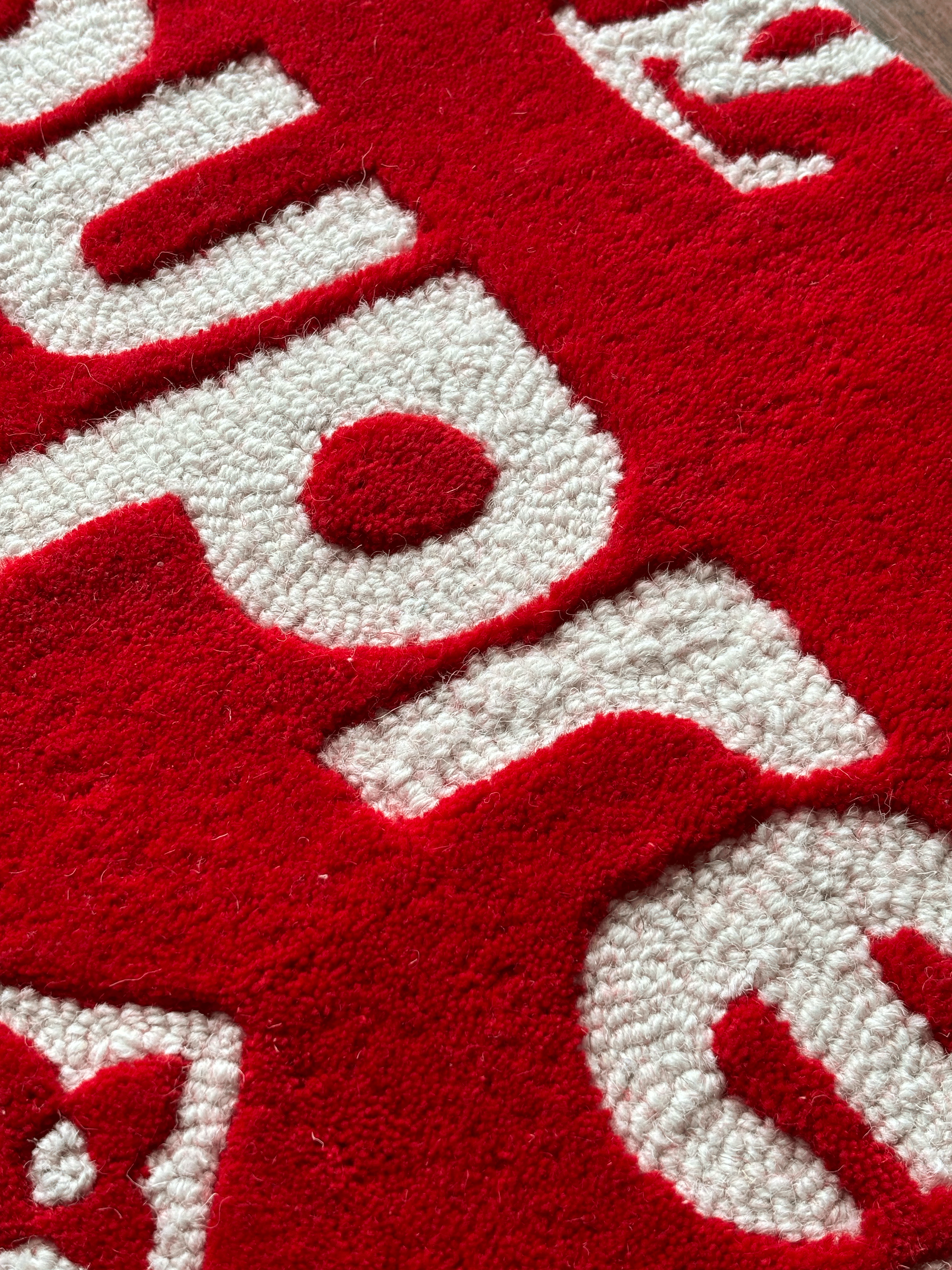 Supreme High Low Logo Rug