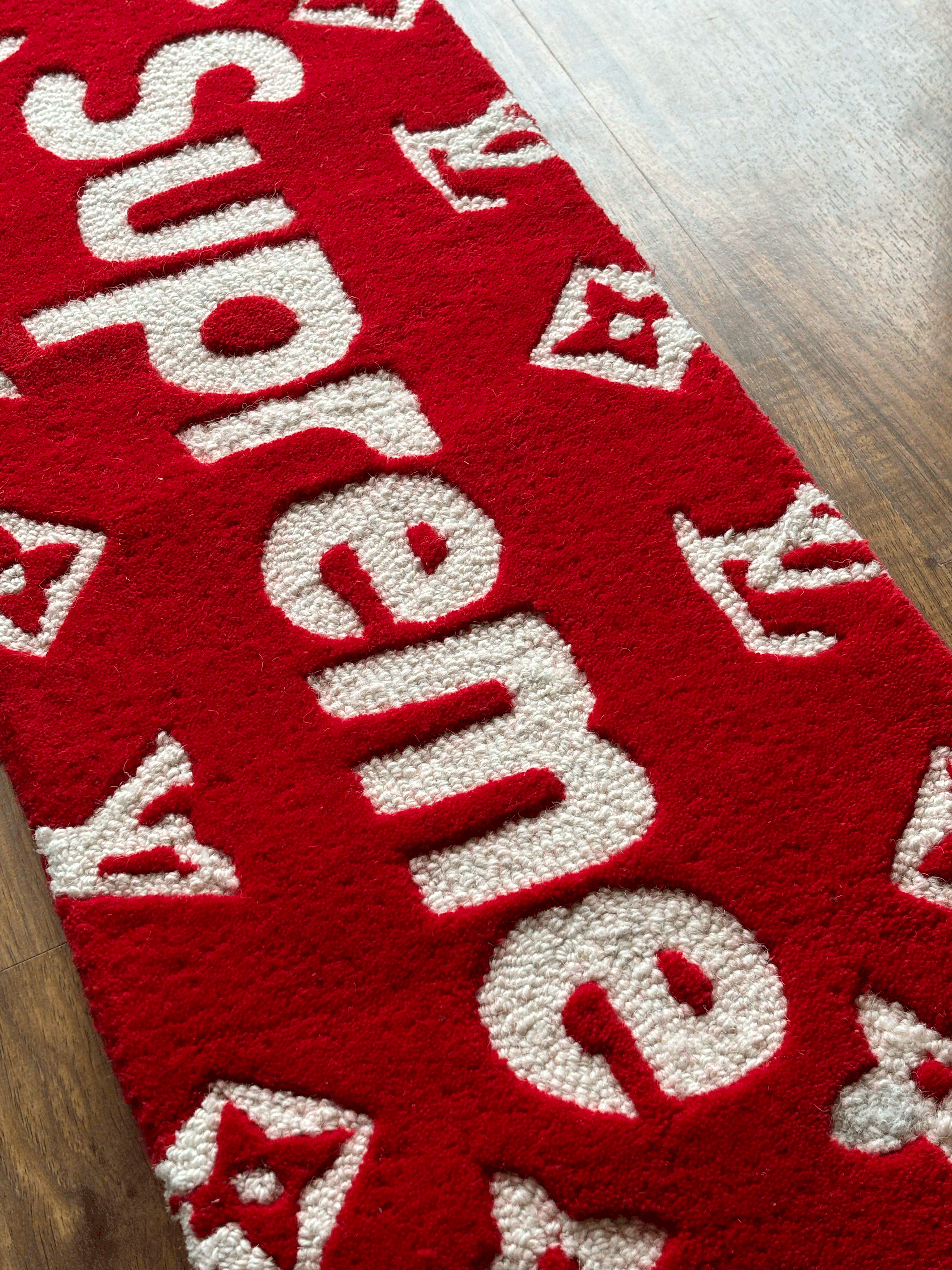 Supreme High Low Logo Rug