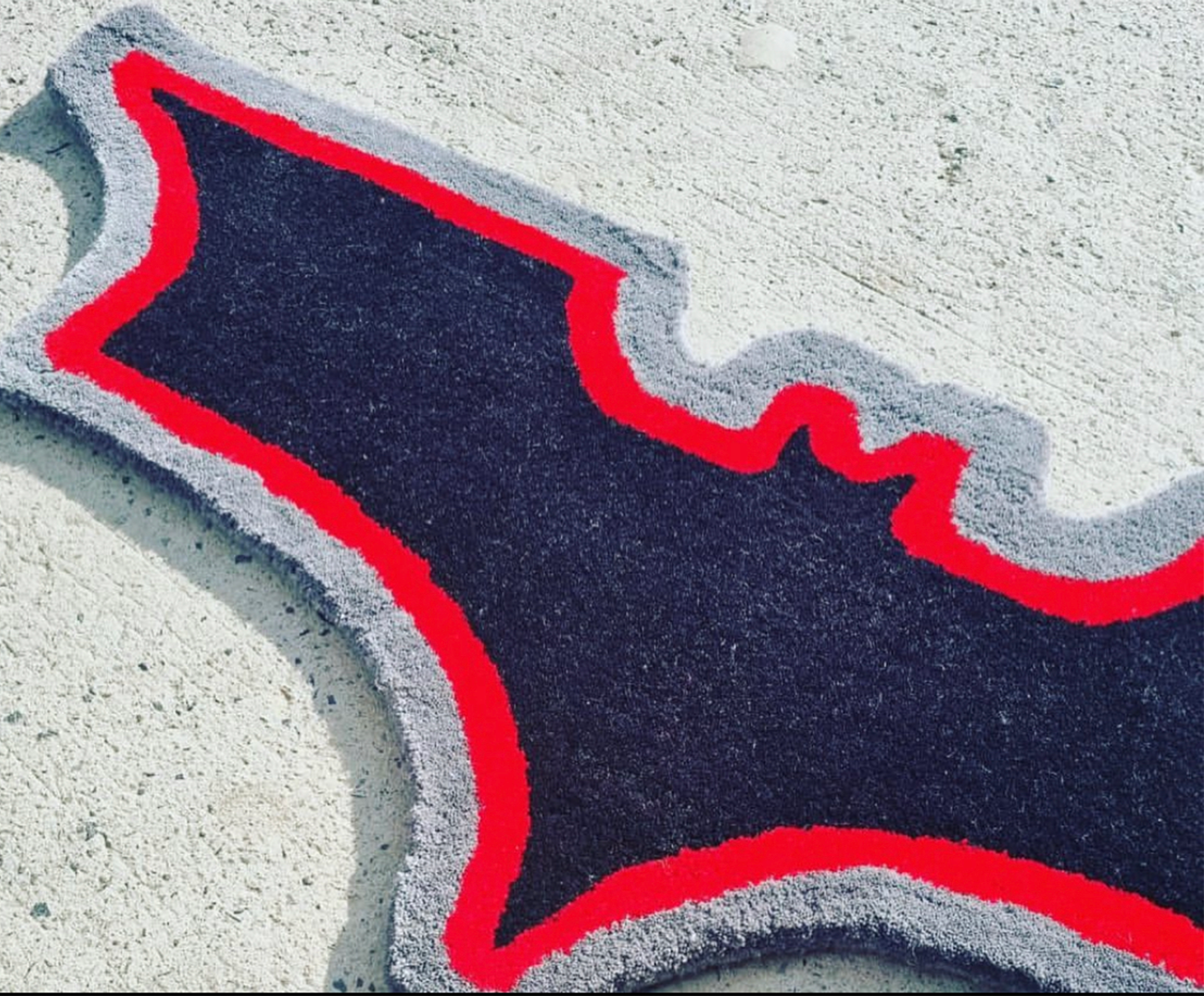 The Dark Knight Batarang (Batman) Hand Tufted Rug