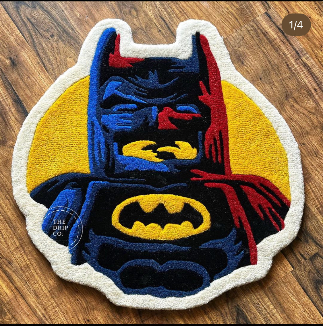 Batman Lego Hand Tufted Rug by The Drip Co.