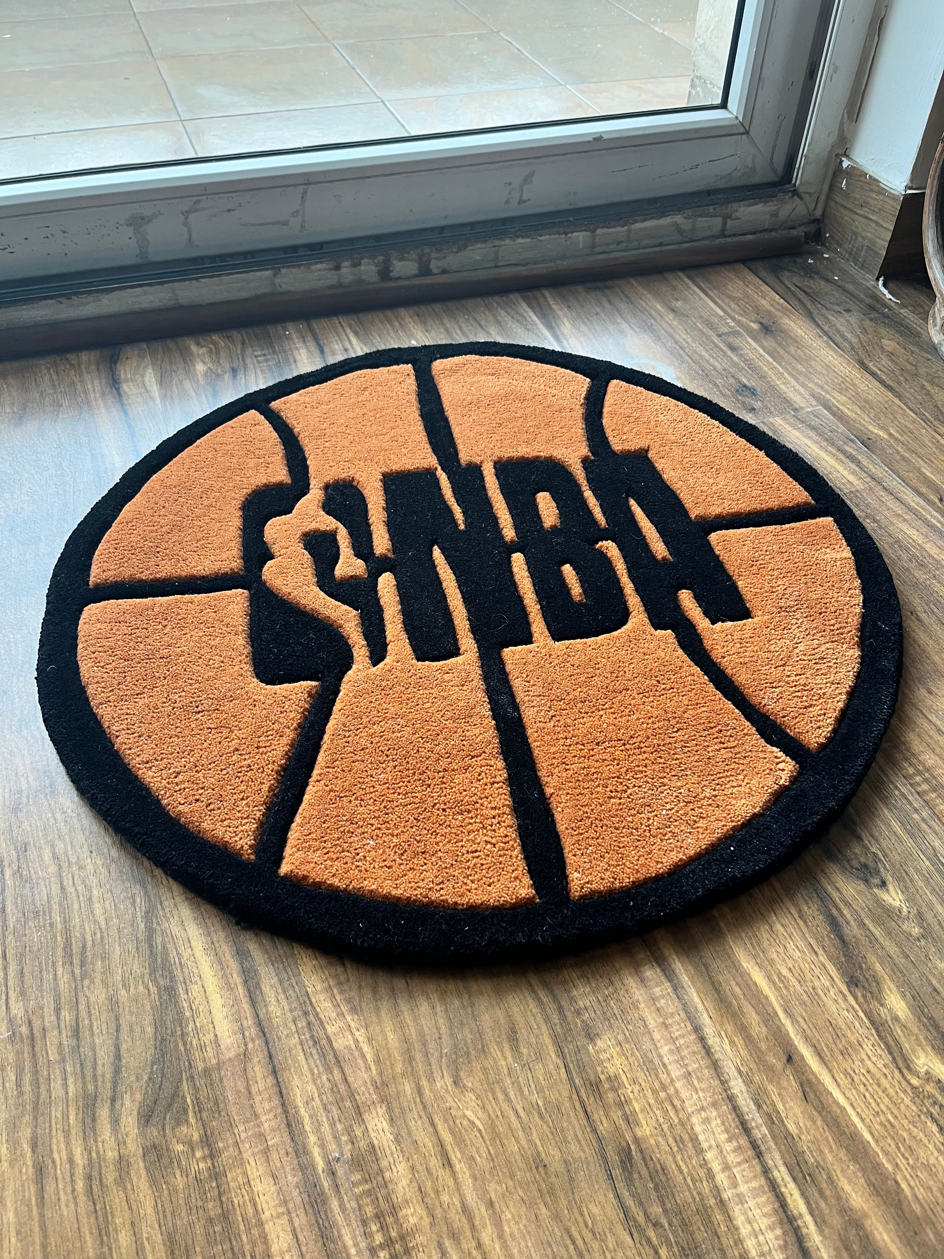 NBA Basketball Inspired Hand Tufted Rug by The Drip Co.