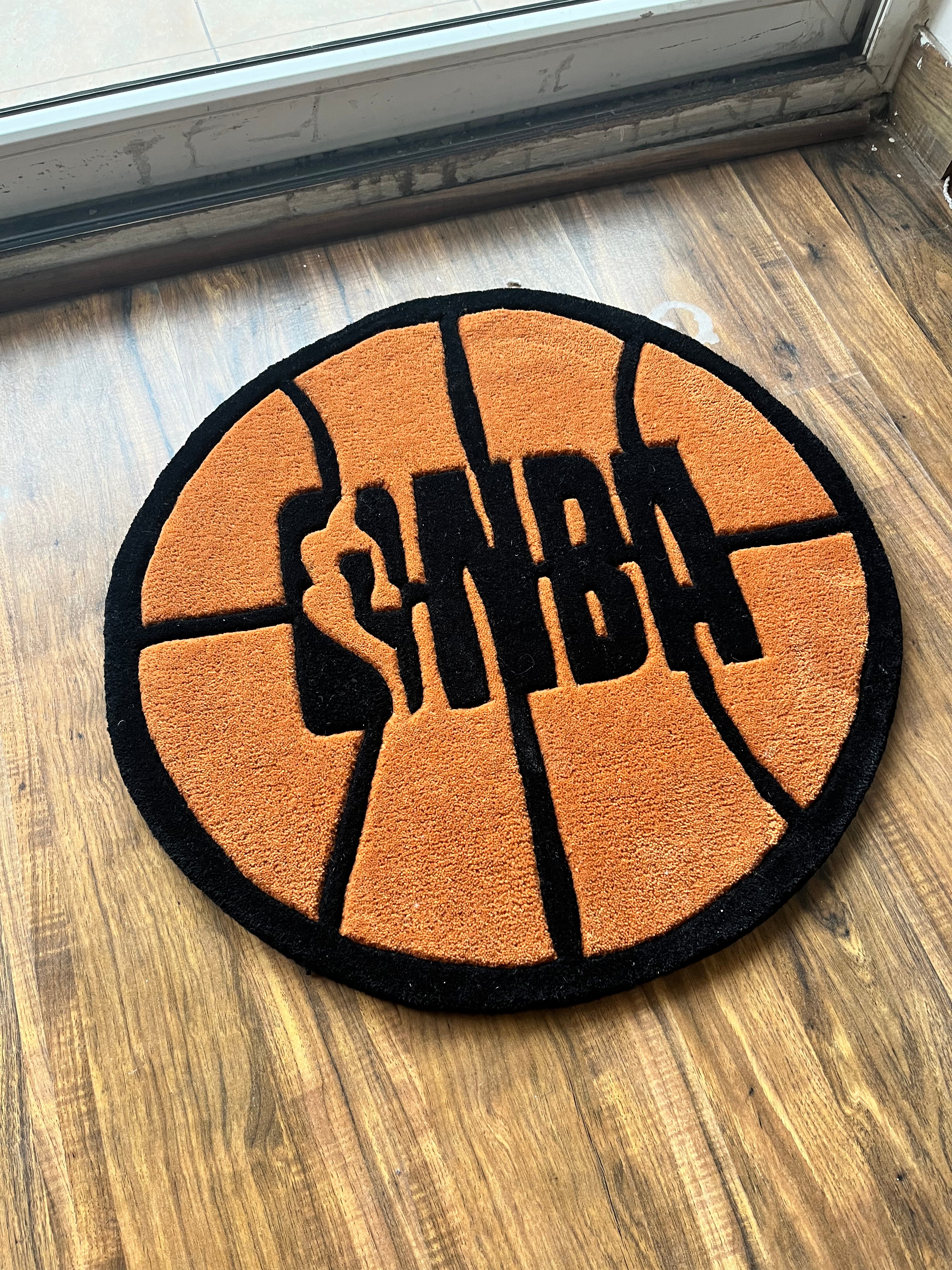 NBA Basketball Inspired Hand Tufted Rug by The Drip Co.