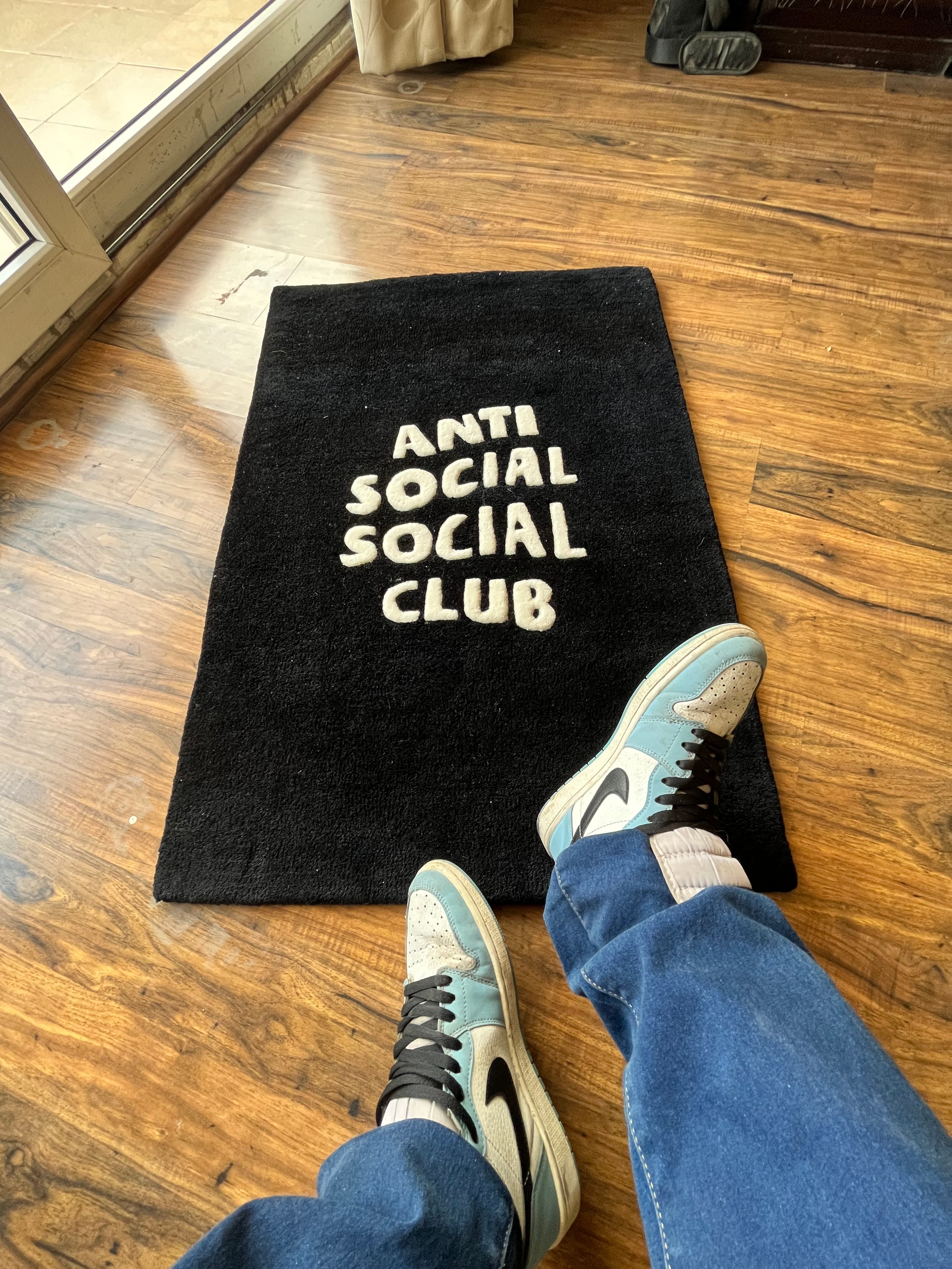 Anti-Social Social-Club Hand Tufted Rug by Drip Co.