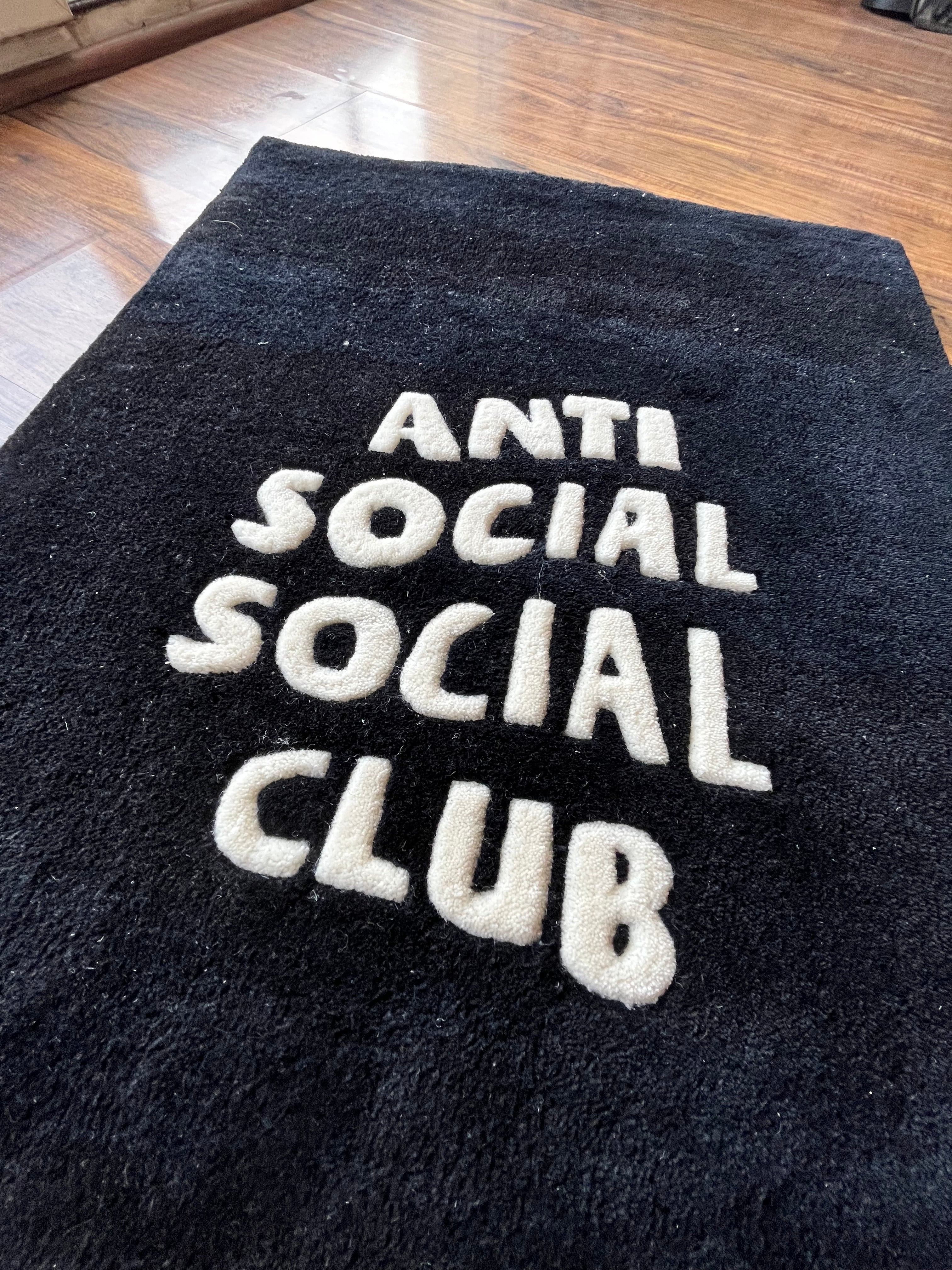 Anti-Social Social-Club Hand Tufted Rug by Drip Co.