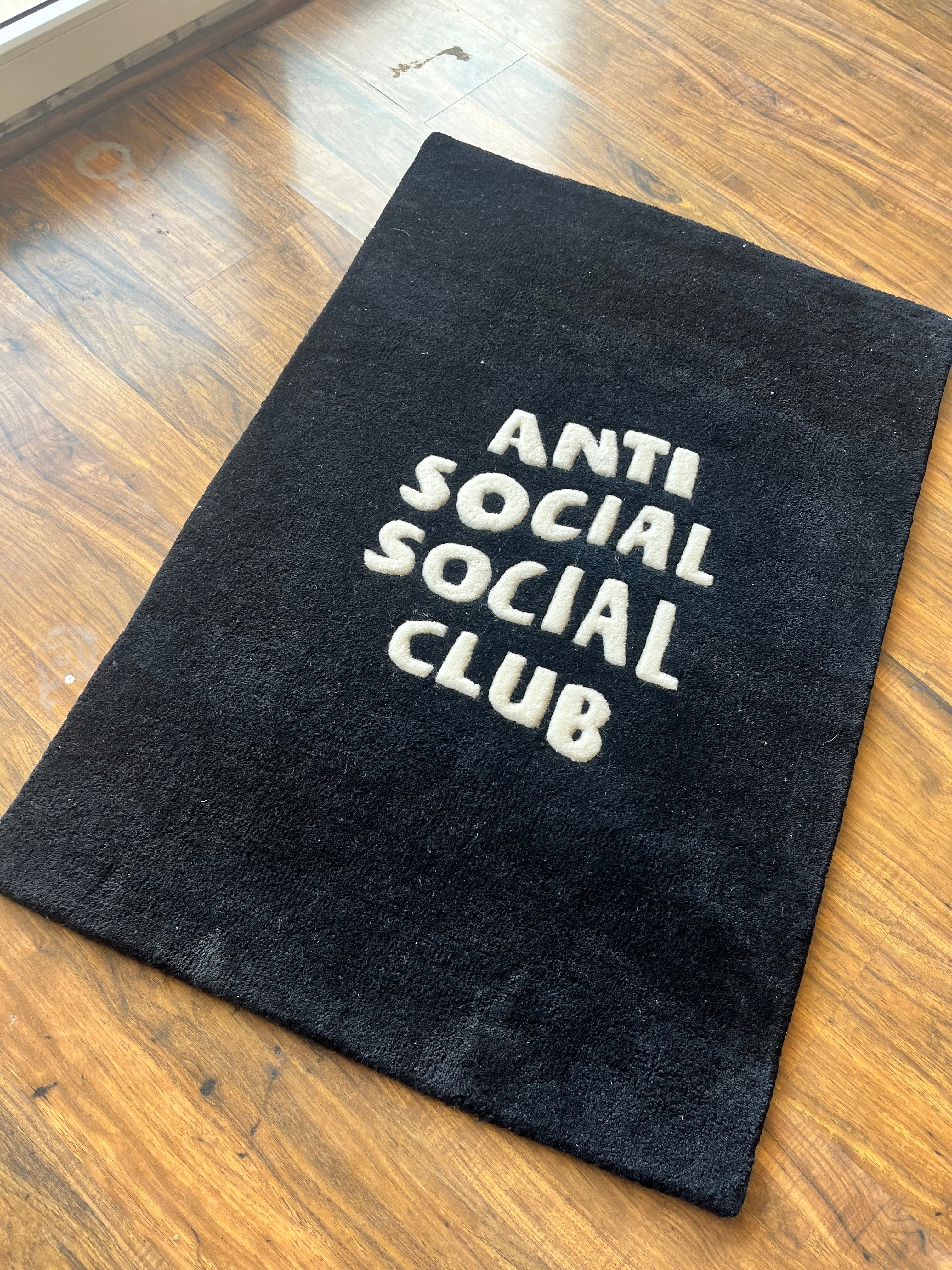 Anti-Social Social-Club Hand Tufted Rug by Drip Co.