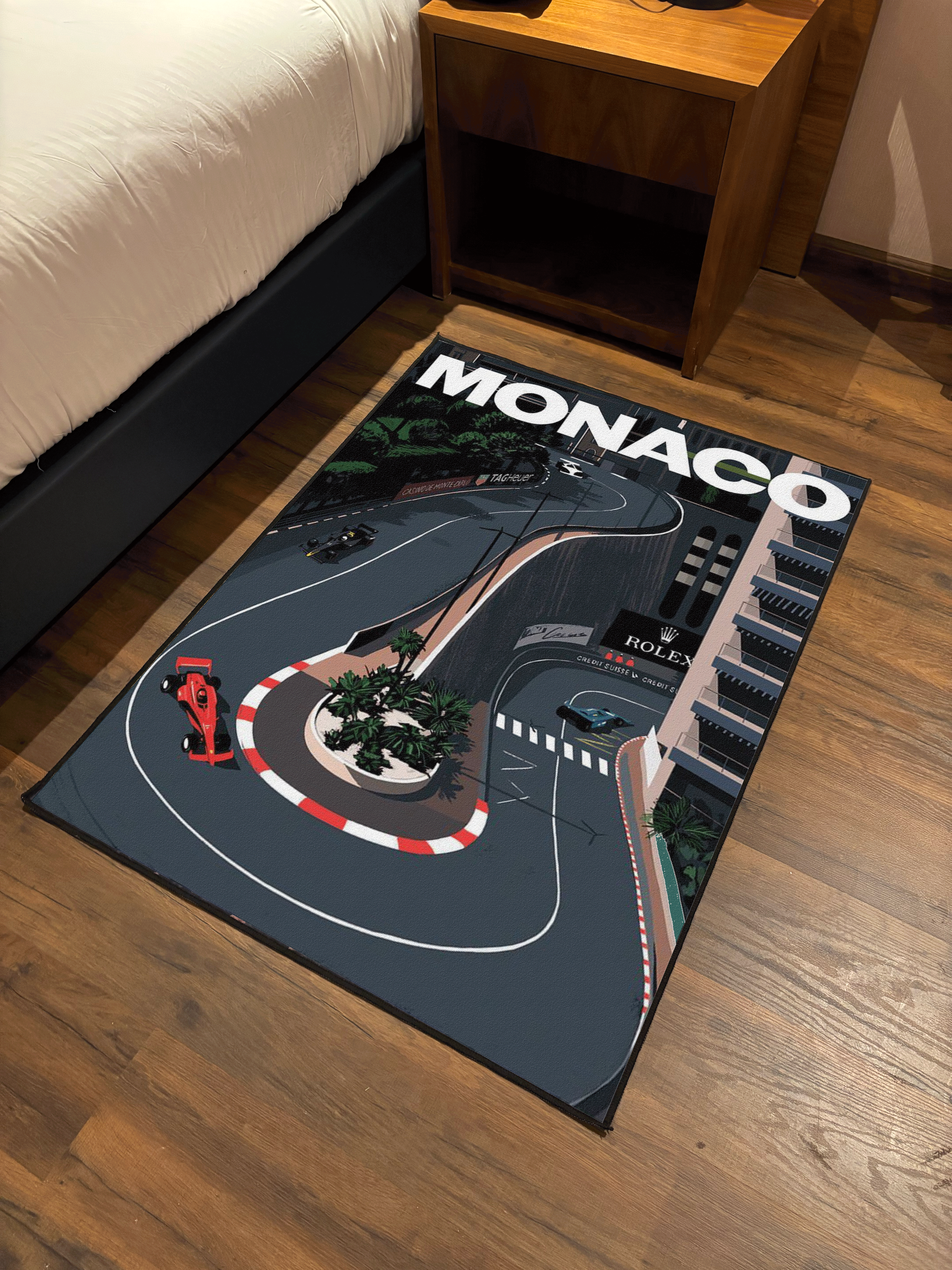 Monaco F1 Printed Washable Rug